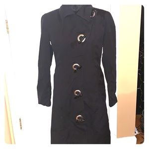 BLACK FRIDAY SALE-Black Long Trench Coat